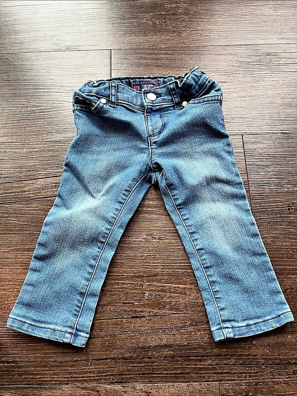 The Children's Place Toddler Stretch Denim Jeans Girls 18-24M Blue Jeans